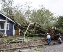 hurricane hit house