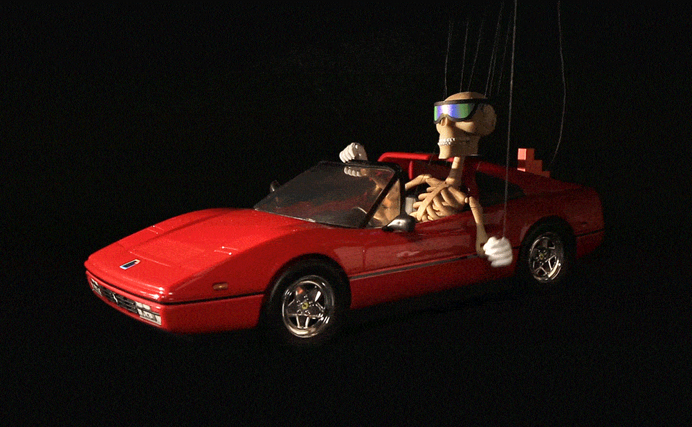 Zombie driving car
